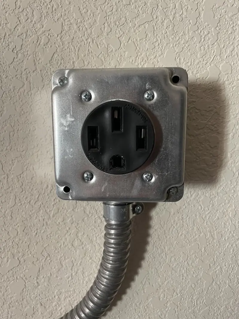 NEMA 14-50 outlet installed for Smart Home Electrical in Sacaton